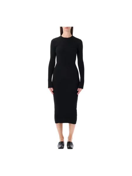 Długa sukienka maxi Fear Of God z długim rękawem garniturowa czarna