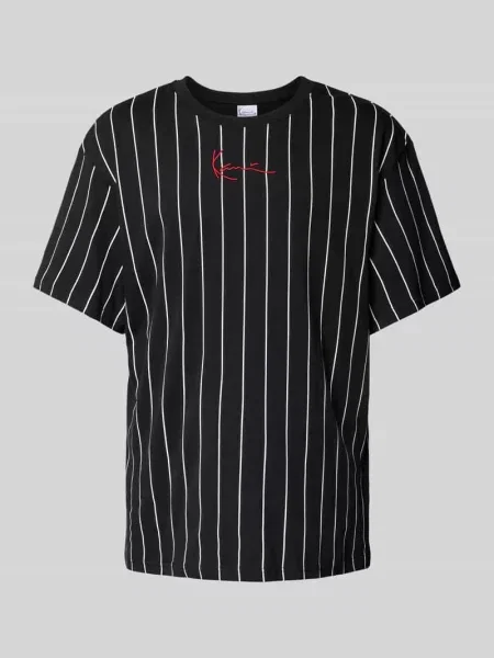 T-shirt z wyhaftowanym logo Karl Kani czarna