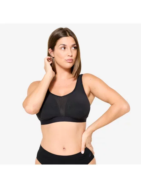 Stanik sportowy Decathlon czarny