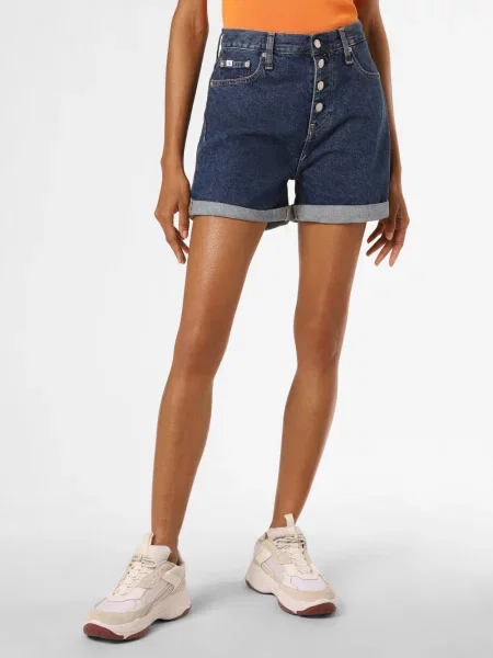 Krótkie szorty jeansowe Calvin Klein Jeans niebieskie