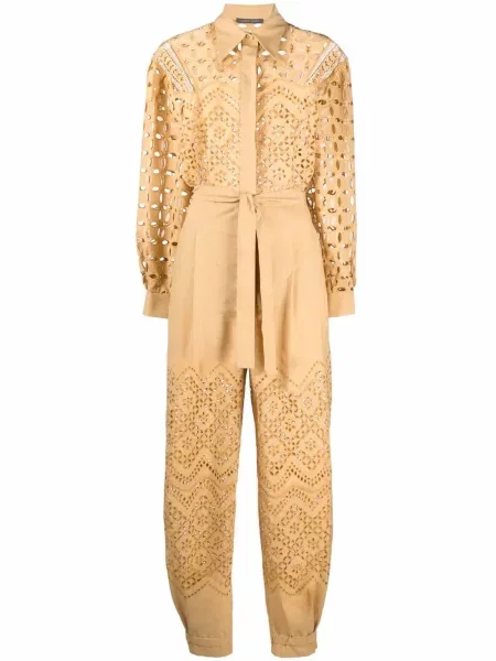 Lung salopetă Alberta Ferretti cu broderie