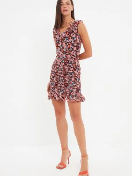 Rochie Trendyol drapată maro
