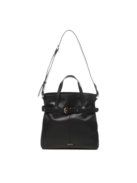 Duża torebka bucket Coccinelle czarna