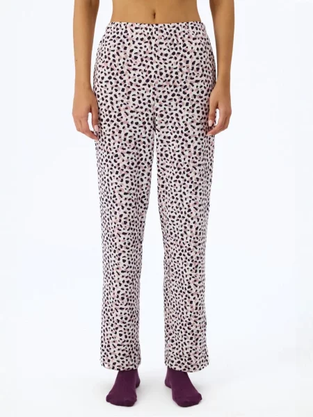 Penti Pyžamové kalhoty PENTI Midnight Mood Bedruckte Pyjamahose okrová