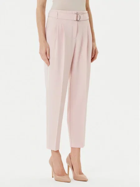 BOSS Hlače iz tkanine Tapiah vijolična