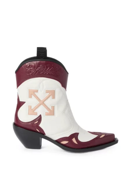 Cizme scurte Off-white alb
