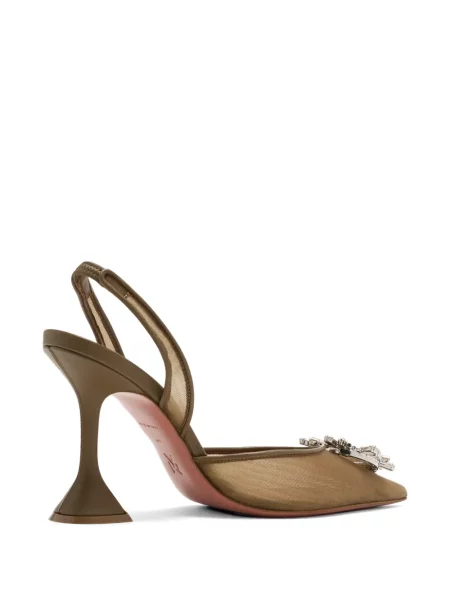 Pantofi cu toc Amina Muaddi verde