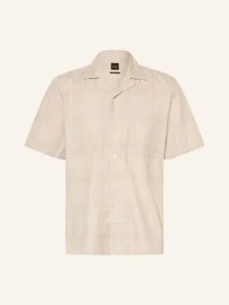 Boss Košile Rayer Střih Regular Fit světle šedá