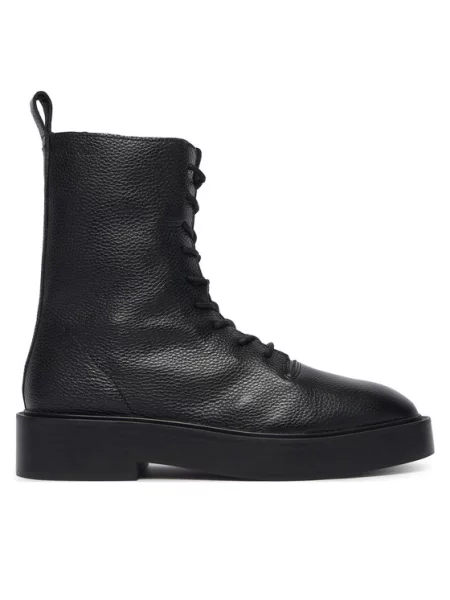 Calvin Klein Trzewiki Conc Welt Lace Up Boot Lth czarny