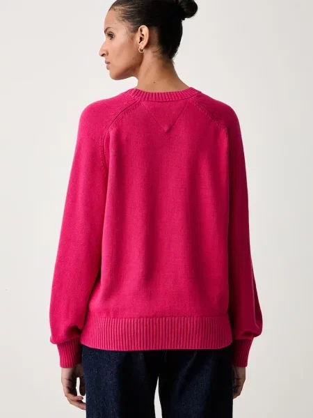 Tommy Jeans sweter z wełną różowy