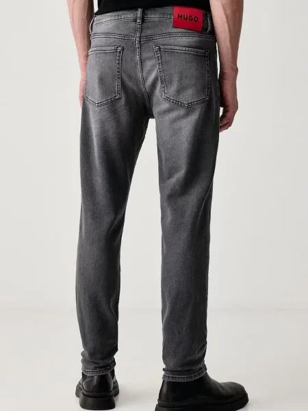 HUGO jeansy tapered szary
