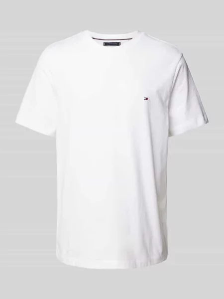 T-shirt z wyhaftowanym logo Tommy Hilfiger biała