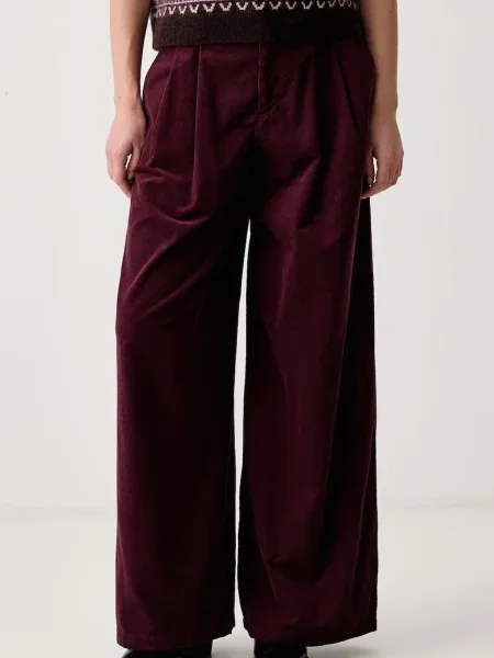 Marc O'Polo pantaloni pentru femei din catifea reiată