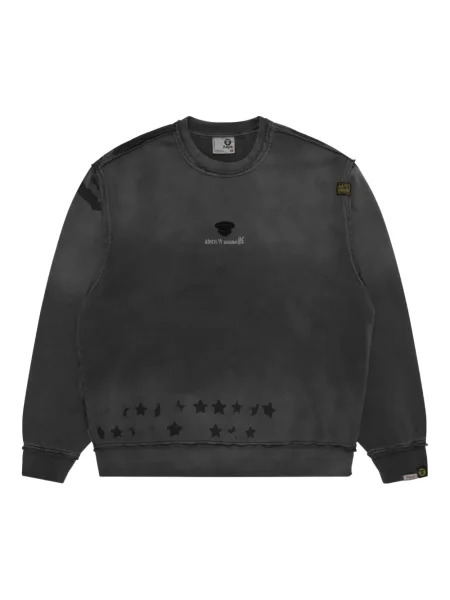Hanorac crewneck Aape By A Bathing Ape negru