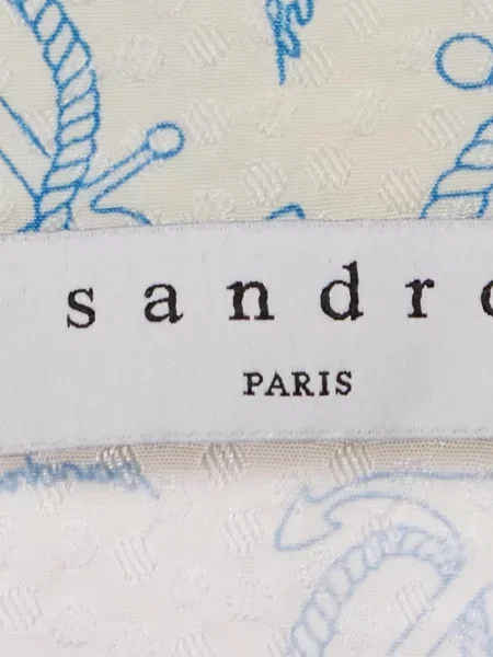 Top Sandro cu imagine din jacard