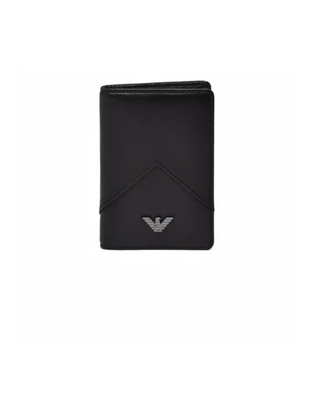 Portfel Emporio Armani skórzany czarny
