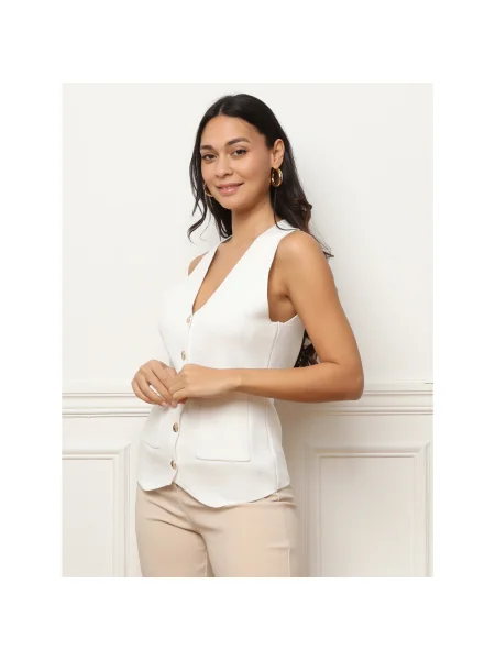 Sacou La Modeuse alb
