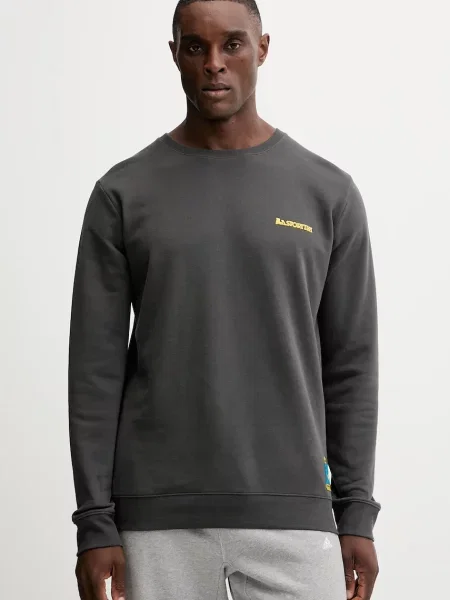 Bombažen pulover LA Sportiva Climbing on the Moon siva