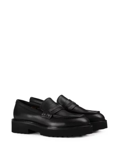 Pantofi loafer Doucal's din piele negru