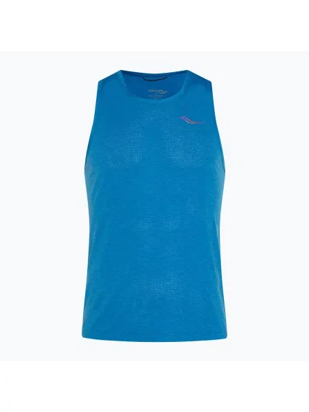 Бягане тениска Saucony синьо