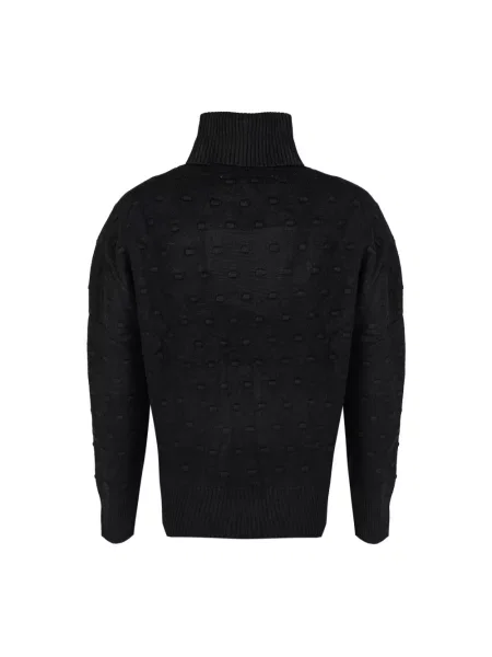 Sweter z golfem Silvian Heach czarny