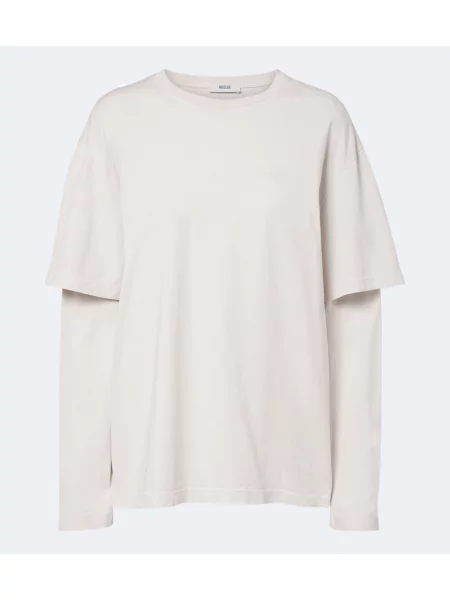 Tricou Agolde din jerseu alb