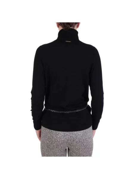 Sweter z golfem Michael Kors wełniany czarny