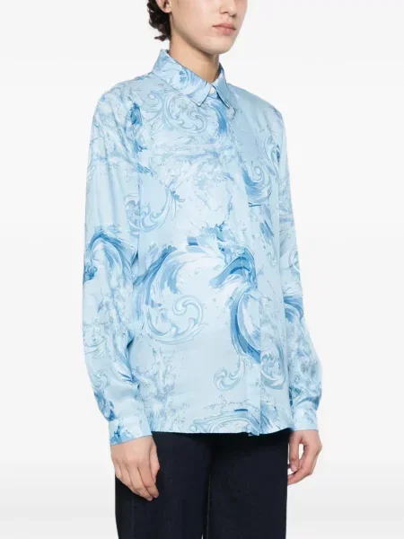 Cămașă Versace Jeans Couture albastru
