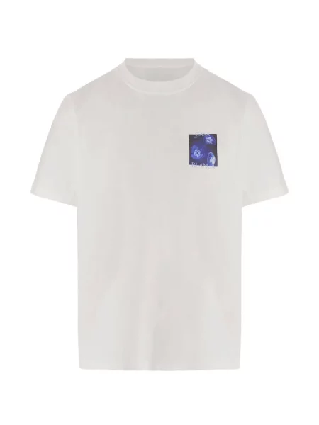 Scurt tricou Casablanca cu imagine alb