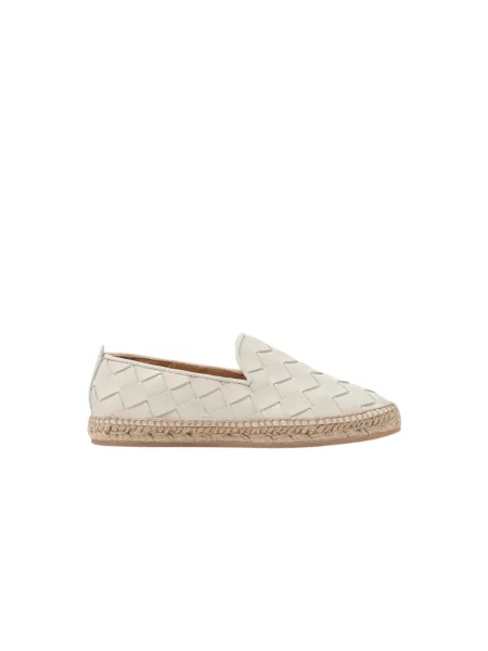 Espadryle Scarosso skórzane białe