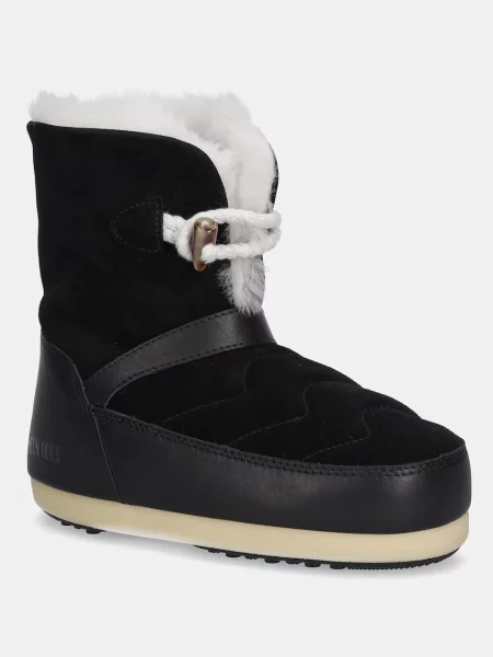 Moon Boot śniegowce zamszowe MB EVX IGLOO czarny