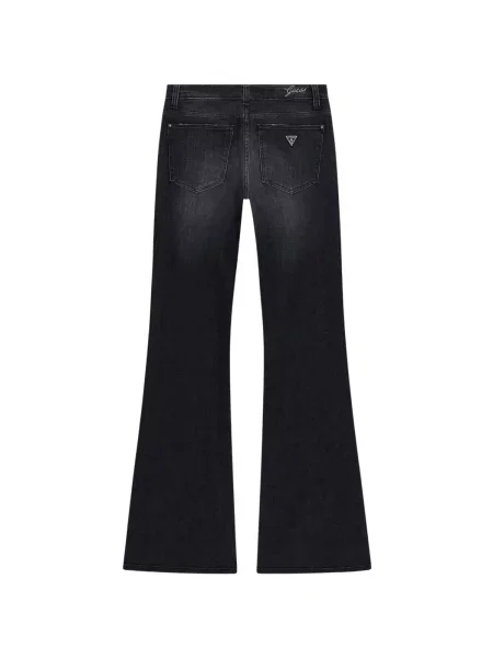 Blugi Guess cu talie joasă negru