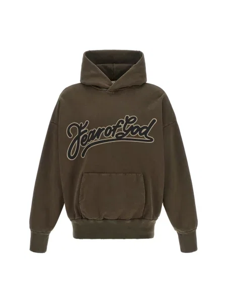 Bluza z kapturem Fear Of God klasyczna brązowa