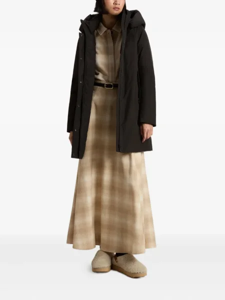 Geacă parka Woolrich cu glugă negru