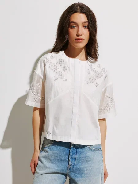 Рубашка Ricamare белая