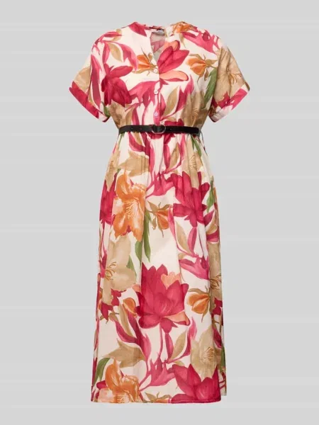 Sukienka midi z paskiem model Zabaione