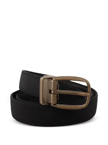 Cu centură curea Dolce & Gabbana din piele cu cataramă negru