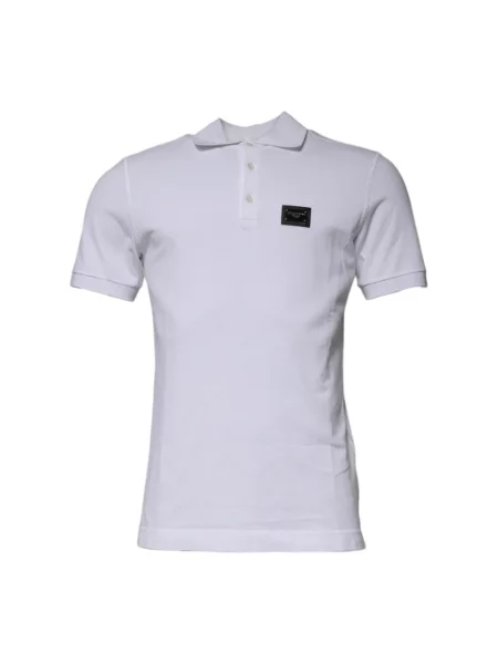 Koszulka polo Dolce And Gabbana biała