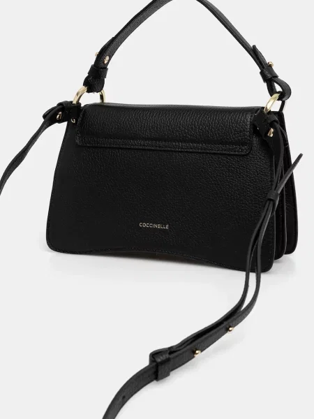 Coccinelle чанта crossbody дамска от кожа черно