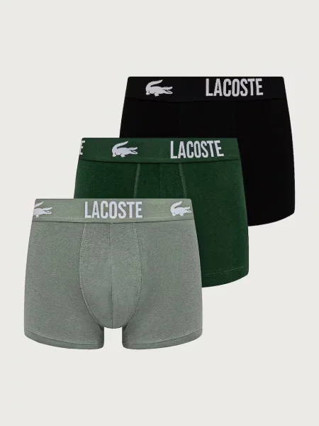 Lacoste boxeralsó férfi elasztánnal csomag zöld