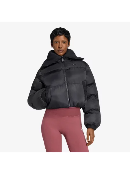 Μπουφάν adidas Knitted Puffer Jacket Black S μαύρο