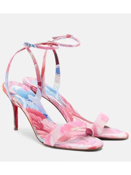 Sandale Christian Louboutin cu model floral