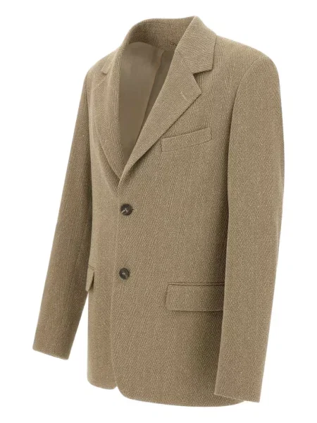 Sacou Golden Goose cu model herringbone auriu