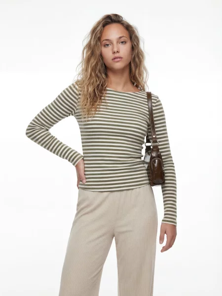 Studioselect Tricou Cleo oliv alb