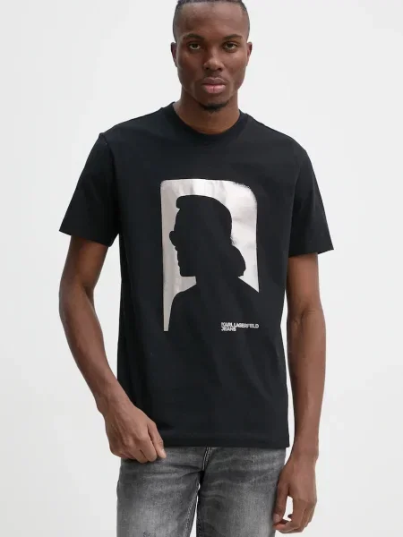 Kratka majica Karl Lagerfeld Jeans črna