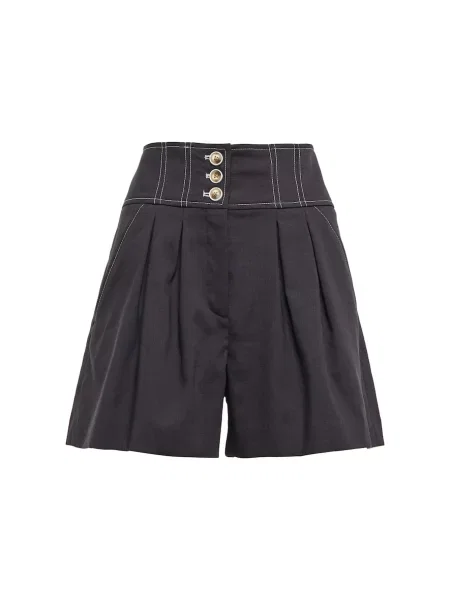 Szorty Veronica Beard z wysoką talią niebieskie