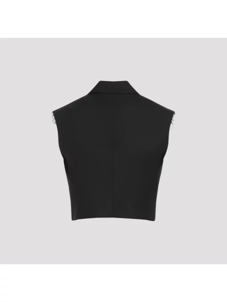 Kamizelka Diesel wełniana elegancka czarna