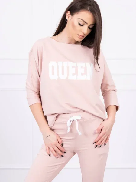 Анцуг Kesi с принт розово