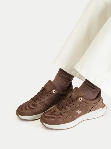 Sneakersy Beverly Hills Polo Club hnědé
