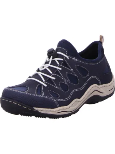 Sneakersy Rieker wsuwane niebieskie